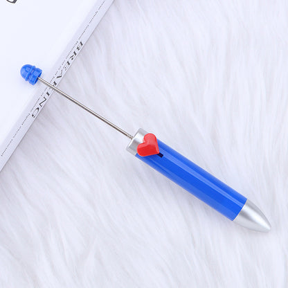 Beadable Pen Colorful Heart Accent 155mm Diameter 14mm Weight 11g 13