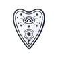 Silicone Focal Beads Gothic Wind Heart With Hurt Comfort Charm 20pcs 7
