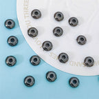 Alloy Round Spacer Beads 6mm 4mm Glossy Tibetan Style 100pcs 4