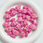 Painted Dress Acrylic Beads 26mm Colorful Assorted 5pcs 9