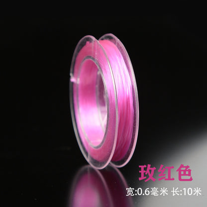 Flat Elastic Spandex Thread 0.6mm Diameter Clear Case 100m 13