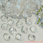 Irregular Moonstone Glass Beads 14mm Clear Pastel Mixed Colors 50pcs 6