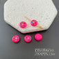 Baking Painted Series Metal Beads Colorful Glossy Alloy 20pcs 24