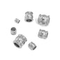 Stainless Steel Drum Metal Beads 4-10mm Large Hole 20pcs 5