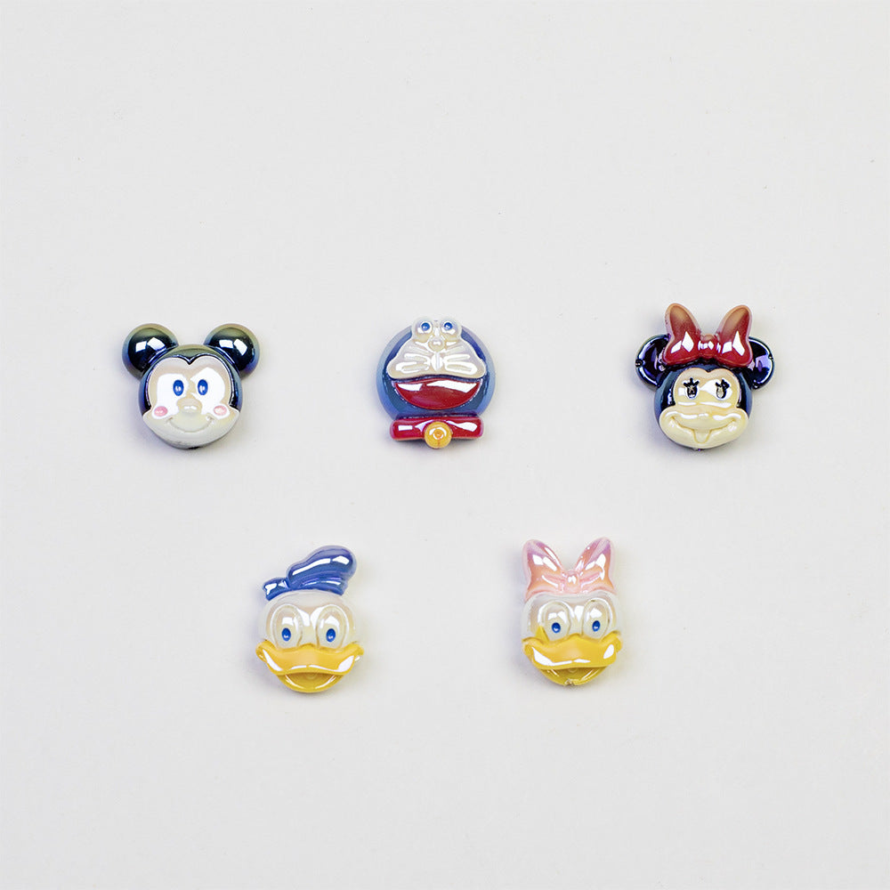 Disney Series Character Resin Beads Playful Faces 20pcs 4