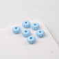 Acrylic Pumpkin Spacer Beads 8mm Striped 50pcs 20