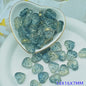 Transparent Bow Pattern Heart Glass Beads 14x16x7mm 25pcs 10