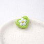 Floral Heart Acrylic Beads 21mm Colorful Mixed 50pcs 8