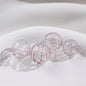 Swirl Pattern Blown Glass Beads 10-16mm Colorful Translucent 4pcs 27