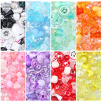 Mixed Style Acrylic Beads Colorful Hearts Bows Gems Assorted 2