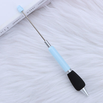 Beadable Ballpoint Pen Comfortable Grip Sponge Sheath Black Ink 1.0mm 18