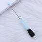 Beadable Ballpoint Pen Comfortable Grip Sponge Sheath Black Ink 1.0mm 18