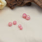 Glitter Powder Embedded Resin Beads 6-12mm Solid Colors 10pcs 7