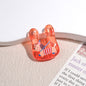 Transparent Handbag Acrylic Beads 25mm Cartoon Pattern Printed 10pcs 14