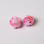 Plating Rose Ball Acrylic Beads 16mm Dual Color Glossy 50pcs 3