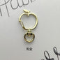 Zinc Alloy Apple Shaped Swivel Buckle Keychain Clasps 20pcs 38mm 6