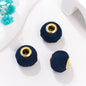 Fabric Spacer Beads 15mm Silky Large Hole 100pcs 9