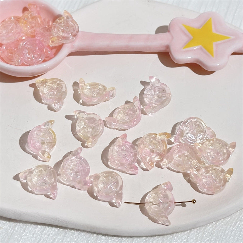 Electroplated Czech Glass Beads Star Shape 14mm Lavender 100pcs 6