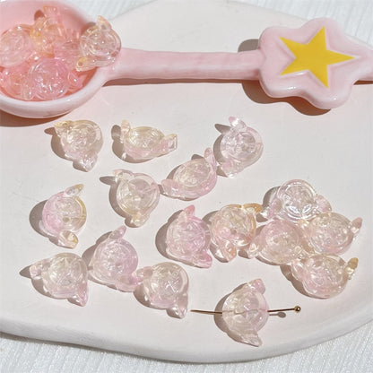 Electroplated Czech Glass Beads Star Shape 14mm Lavender 100pcs 6