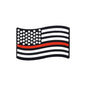 Silicone Focal Beads Red Blue Flag With Single Colored Stripe 20pcs 6