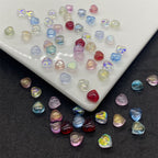 Czech Glass Beads Small Heart 6mm Peach Color 100pcs 5