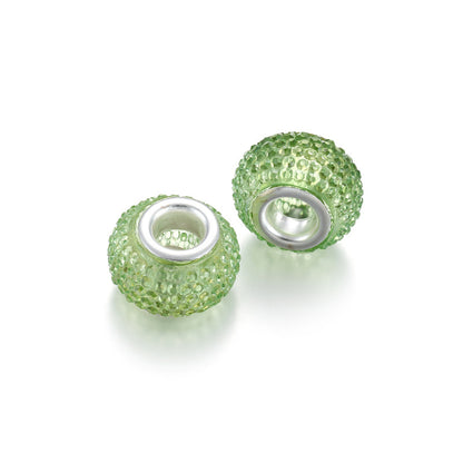 Bayberry Round Resin Beads 14mm Transparent Multicolor 100pcs 10