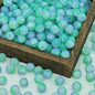 Frosted Round Glass Beads 10mm Muted Pastels Earth Tones 50pcs 9