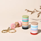 25mm Silicone Beads Flat Coin Spacer Pastel Mix 50pcs 2