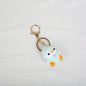 Crochet Penguin Keychain Pastel Colors with Bow Tie 1pc 11