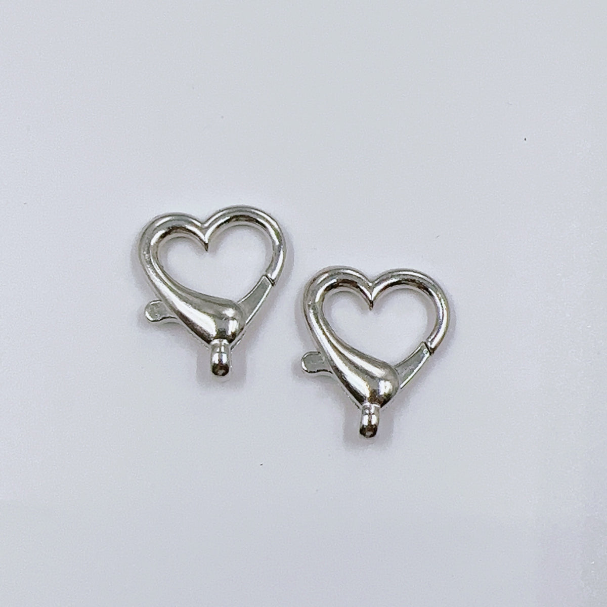 Spray Painted Alloy Heart Connector Clasps Metal Hardware 10pcs 15