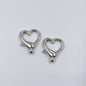 Spray Painted Alloy Heart Connector Clasps Metal Hardware 10pcs 15