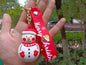 Silicone Christmas Keychain Cartoon Santa Snowman Tree Deer Charm 11