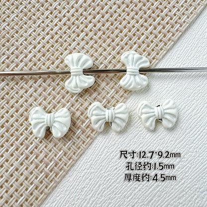 Round Bow Metal Beads 16mm 12mm Baking Painted 20pcs 13