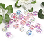 Transparent Flattened Pumpkin Acrylic Beads 16mm Pastel Glow 100pcs 4