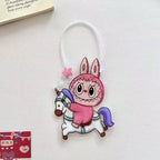 Labub Pattern Zip Lock Bags PVC Plastic Clear 18x10cm 10pcs 6