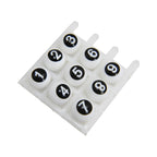 15mm Silicone Letter Beads Number Printed 0 to 9 50pcs 4