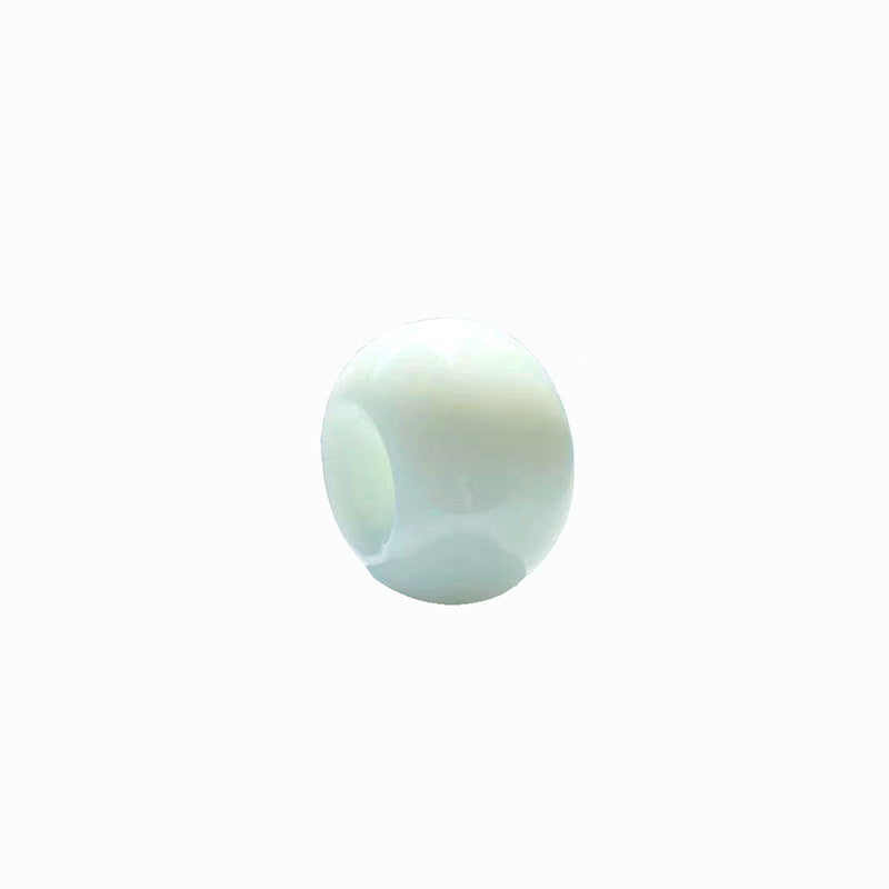 Glass Abacus Spacer Beads 15mm Transparent Large Hole 100pcs 22