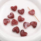 Marble Texture Heart Acrylic Beads 17mm Gradient Color Mixed 40pcs 4