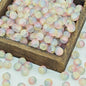 Frosted Round Glass Beads 10mm Muted Pastels Earth Tones 50pcs 14