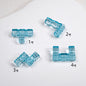 Clear Terris Block Acrylic Beads 20mm Translucent Geometric 50pcs 14