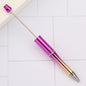 Beadable Plastic Pens 101 Colors Matte Pastel Shimmering Rainbow