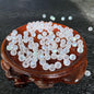 Frosted Glass Beads 4-8mm Soft Matte Glow Translucent Colors 10