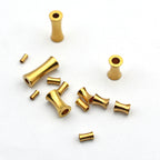Brass Bamboo Tube Metal Beads 2-6mm Smooth Polished 100pcs