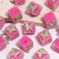 Butterfly Pentagram Cube Rhinestone Beads 22mm Vibrant Metal Embellished 5pcs 8