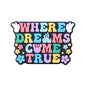 Silicone Focal Beads Dream Catcher Colorful Quotes Navy Background 20pcs 5