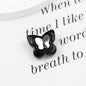 Painted Butterfly and Bear Acrylic Beads Imitation Zirconia Embedded 6pcs 3