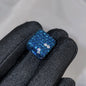 Leopard Print Rhinestone Polymer Clay Beads 14mm Square 15mm Round 10pcs 34