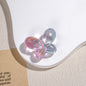 Clear Butterfly Acrylic Beads 27mm Gilded Flecks Pastel 20pcs 7