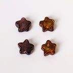 Lampwork Glass Beads Star 15mm Vintage Foil Filled 50pcs 2