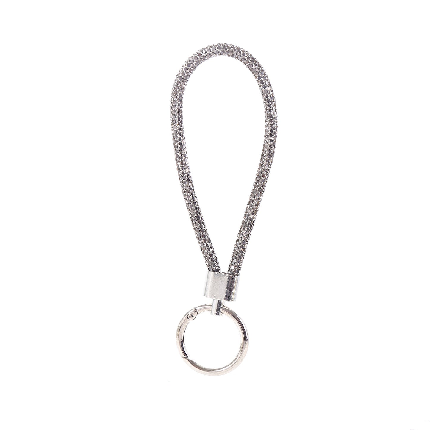 Diamond Wristlet Keychain Metal Flexible Loop Multiple Colors 19